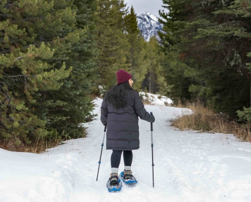 Snowshoeing